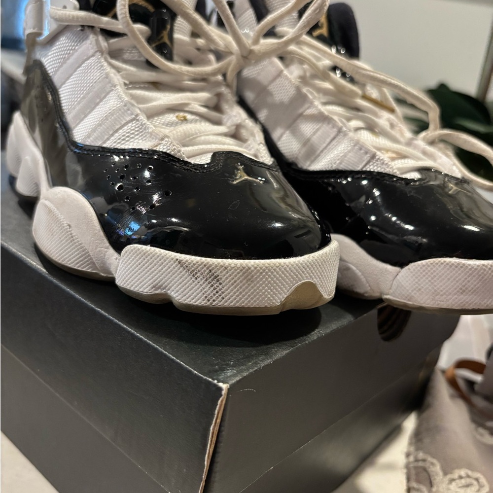 Jordan Retro Black and White Sneakers - Picture 9 of 11